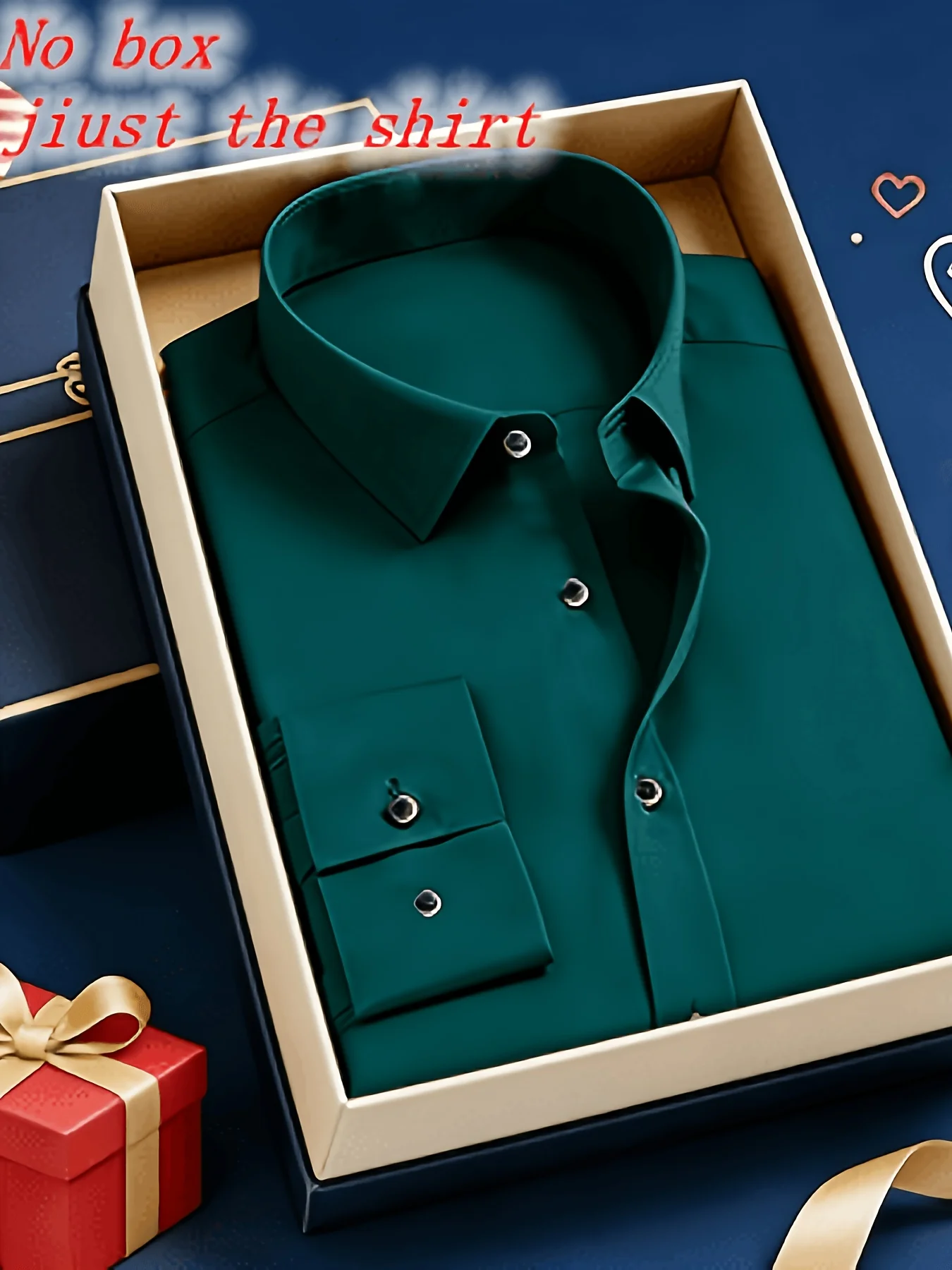 

Men'S Elegant Solid Color Long-Sleeved Patternless Shirt - Slim Fit, Gift for Father, Suitable for Both Casual And Formal Wear,