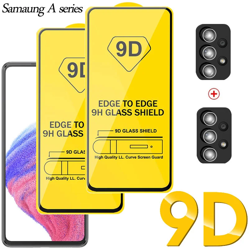 mica/lamina samsung a 54, screen protector for samsung a73 a14 a24 galaxy a53 5g protective tempered glass samsung a52 a52s camera lens film samsung