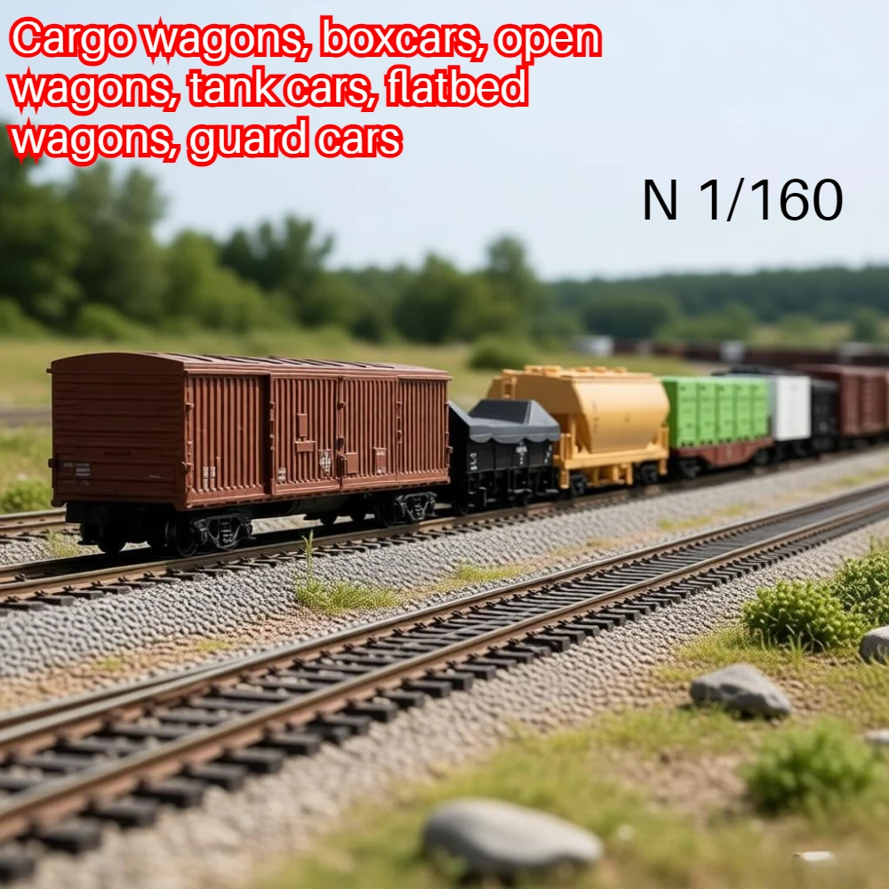 KATO N-type 1/160 Train Model 10-033, Freight Cars Boxcars Open Wagons Tank Cars Flatcars Guard Cars 6-car Set, Boy's Toy Gift