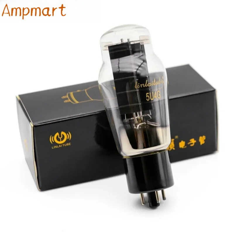 1/2PCLINLAI 5U4G Vacuum Rectifier Tube Direct Replacement for Shuguang PSVANE 274B Warm Tone for Vintage HiFi Amplifier DIY