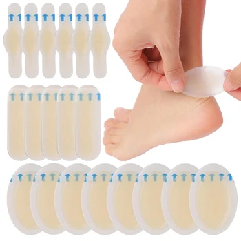 24 5 stücke Klebstoff Hydrokolloid Gel Blister Gips Ferse Anti-tragen Ferse Aufkleber Pediküre Patch Gips Fuß Pflege Werkzeuge