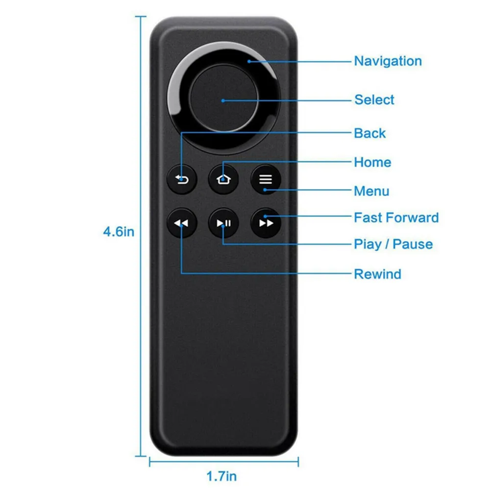 Bluetooth Compatible TV Remote Control For Amazonn 2nd-gen Fire TV Fire TV Fire Stick TV Player Box CV98LM