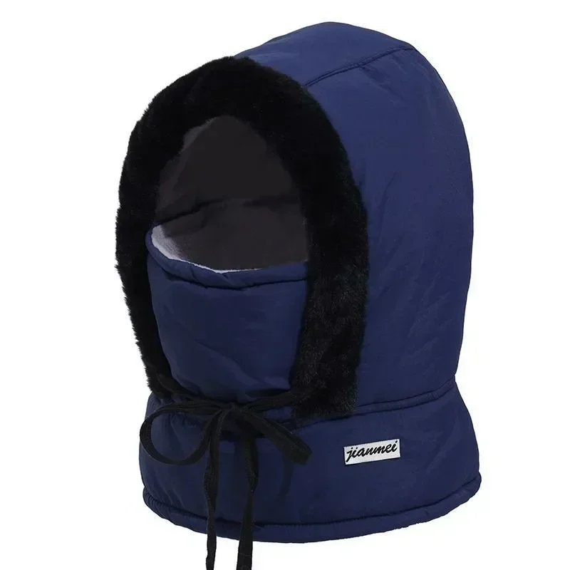 Thermo-Sturmhaube für kaltes Wetter, Winter, winddicht, Kapuze, Mütze, Plüsch, Halswärmer, Ski-Gesichtsmaske für Outdoor-Aktivitäten – Detail 13
