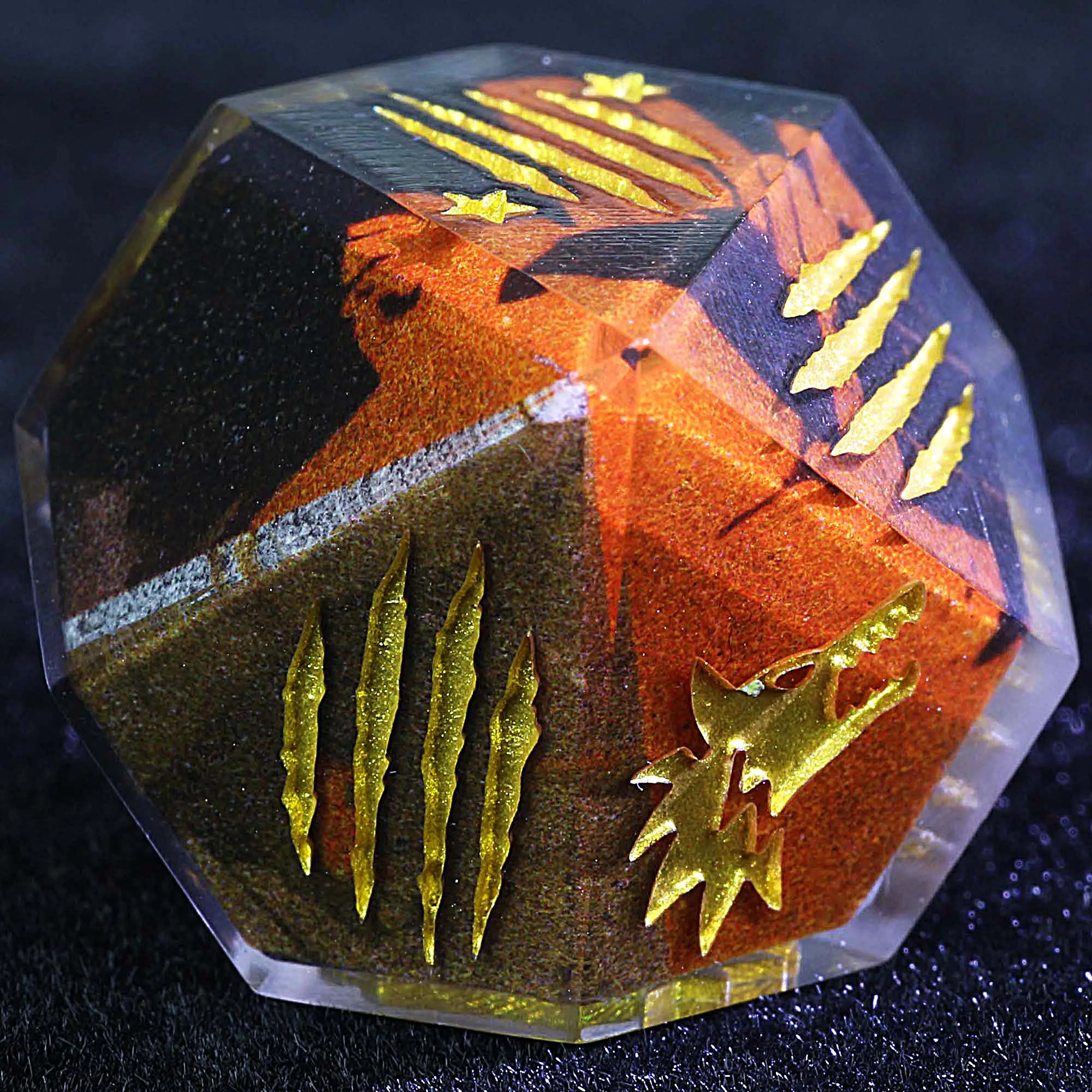 

15 Polyhedral Resin Dice Set WoD WtA Ember Day Trace