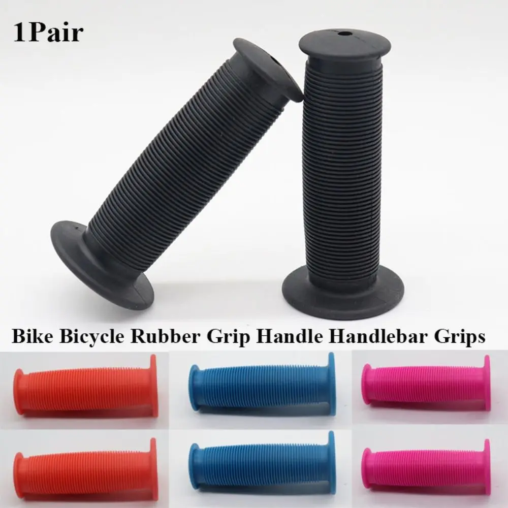 1Pair Colorful Rubber Grip Bike Handlebar Accessories 6 Colors Anti-skid Handlebar Handle Handlebar Grips Child Children Kids