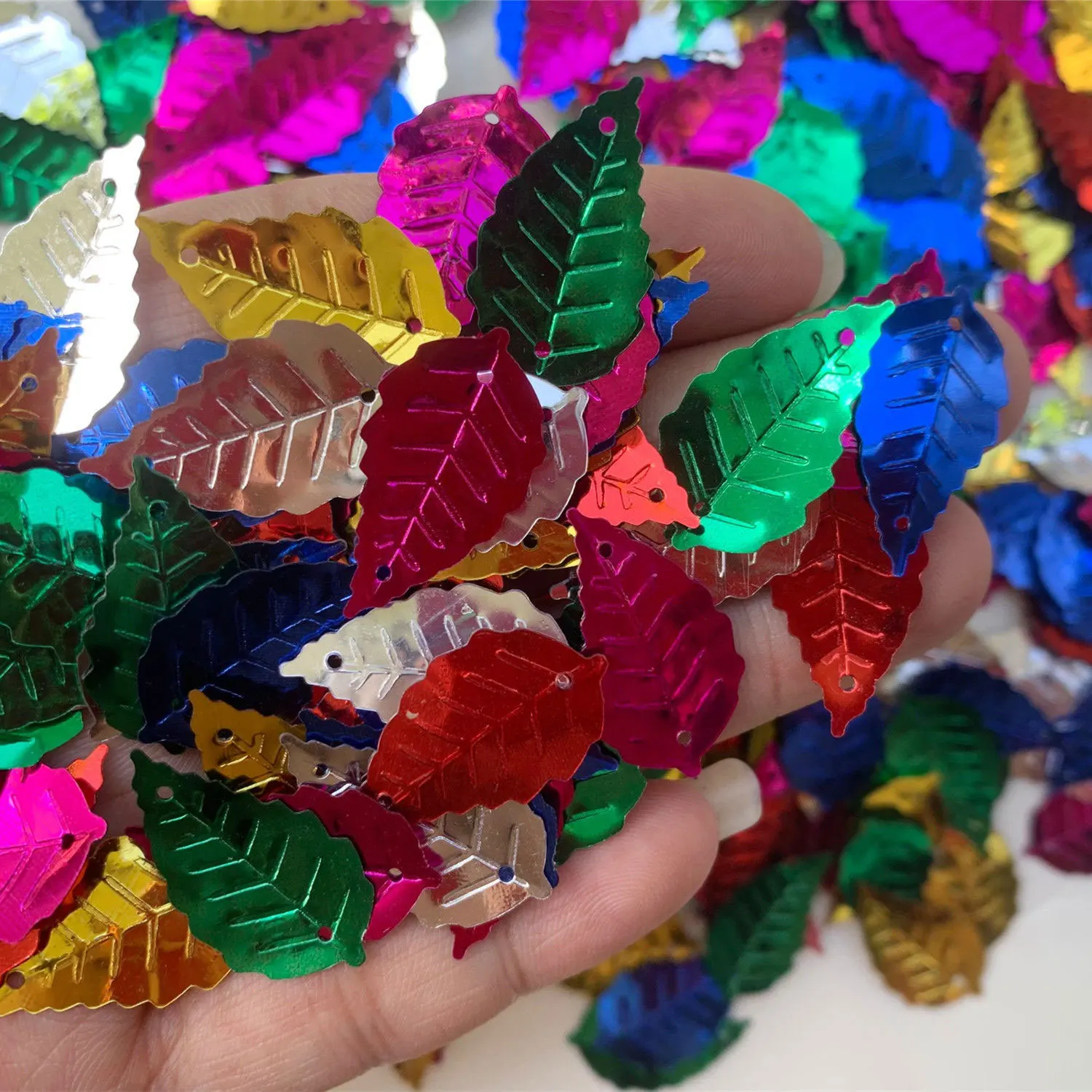 Sequins 16mm/25mm PVC Leaves Loose Sequins Sequins Sewing Wedding Decoration Accessories Crafts Decoration Accessories 10g/20g