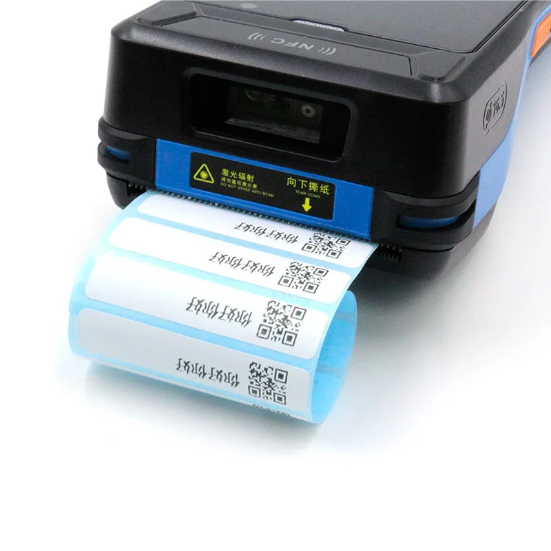 Rugged Handheld PDA Terminal Android 13 2D Barcode Scanner Build In 58MM Adjust Size Printer Pos