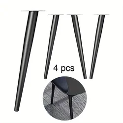 4pcs Furniture Leg Accessories Furniture Legs Metal Furniture Legs Replacement Living Room Bedroom Table Cabinet TV Stand Feet