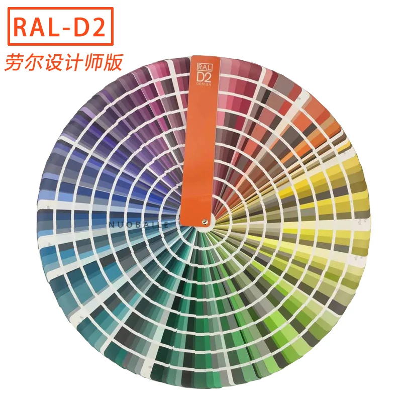 RAL Color Card D2 1825 Color International Standard Cmyk Printing and Packaging Clothing Paint Color Matching Card Sample