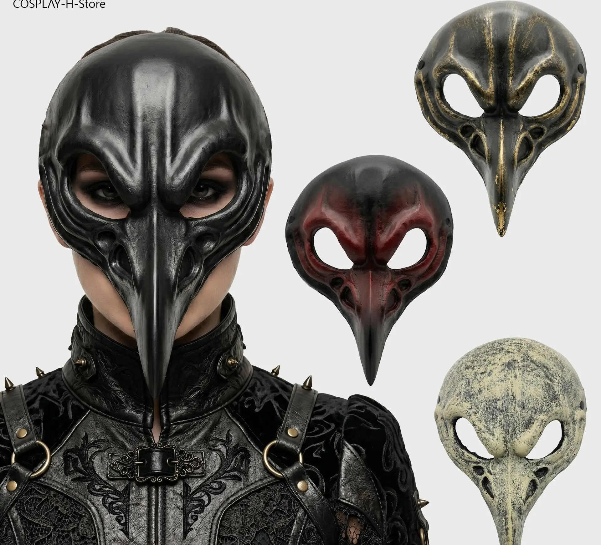 Novelty Realistic Bird Full Face Animal Mask Halloween Cosplay Costume Prop Carnival Masquerade Ball Stage Performance