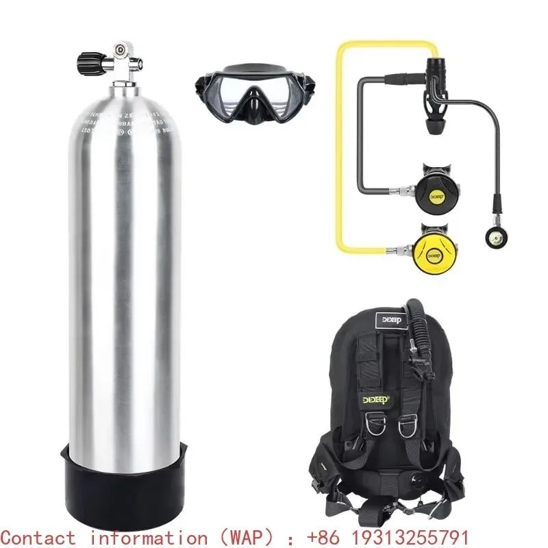 【Best-selling】DIDEEP 12L Aviation Aluminum Alloy 6061 Tech Diving Tank Set With BCD & High Pressure Cylinder For Worry-Free Scub