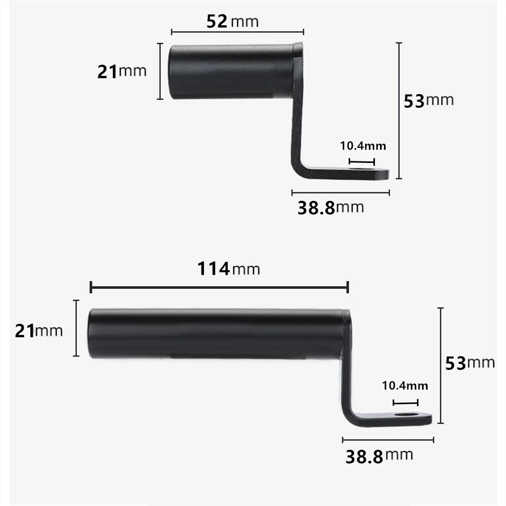 Motorcycle Universal Lengthening Extender Bicycle Phone Holders Handlebar Stand Rearview Mirror Mount  Aluminum Alloy Accessorie