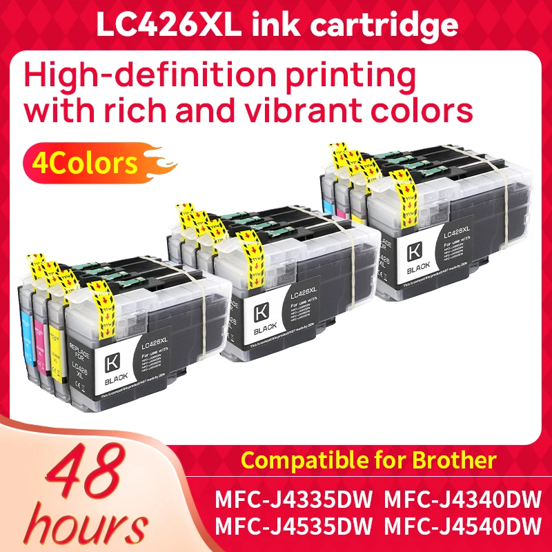 1/2/3 set Europe Compatible Ink Cartridge LC426 LC426xl For Brother MFC-J4335DW MFC-J4340DW MFC-J4535DW MFC-J4540DW Printer Ink