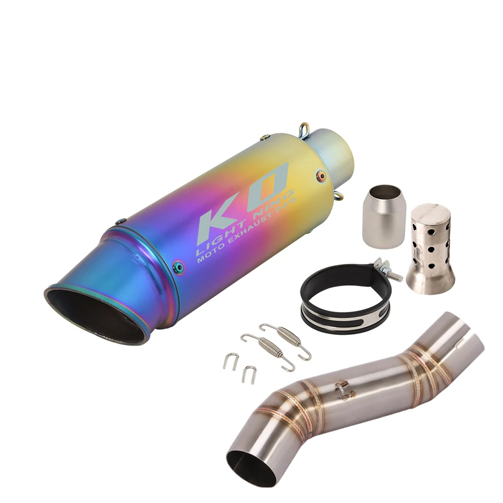 

For Honda CB400X CB500X 2017-2025 CB500F CBR400R 500R 2016-2025 Motorcycle Modified Exhaust System Pipe Mid Tube Stainless Steel