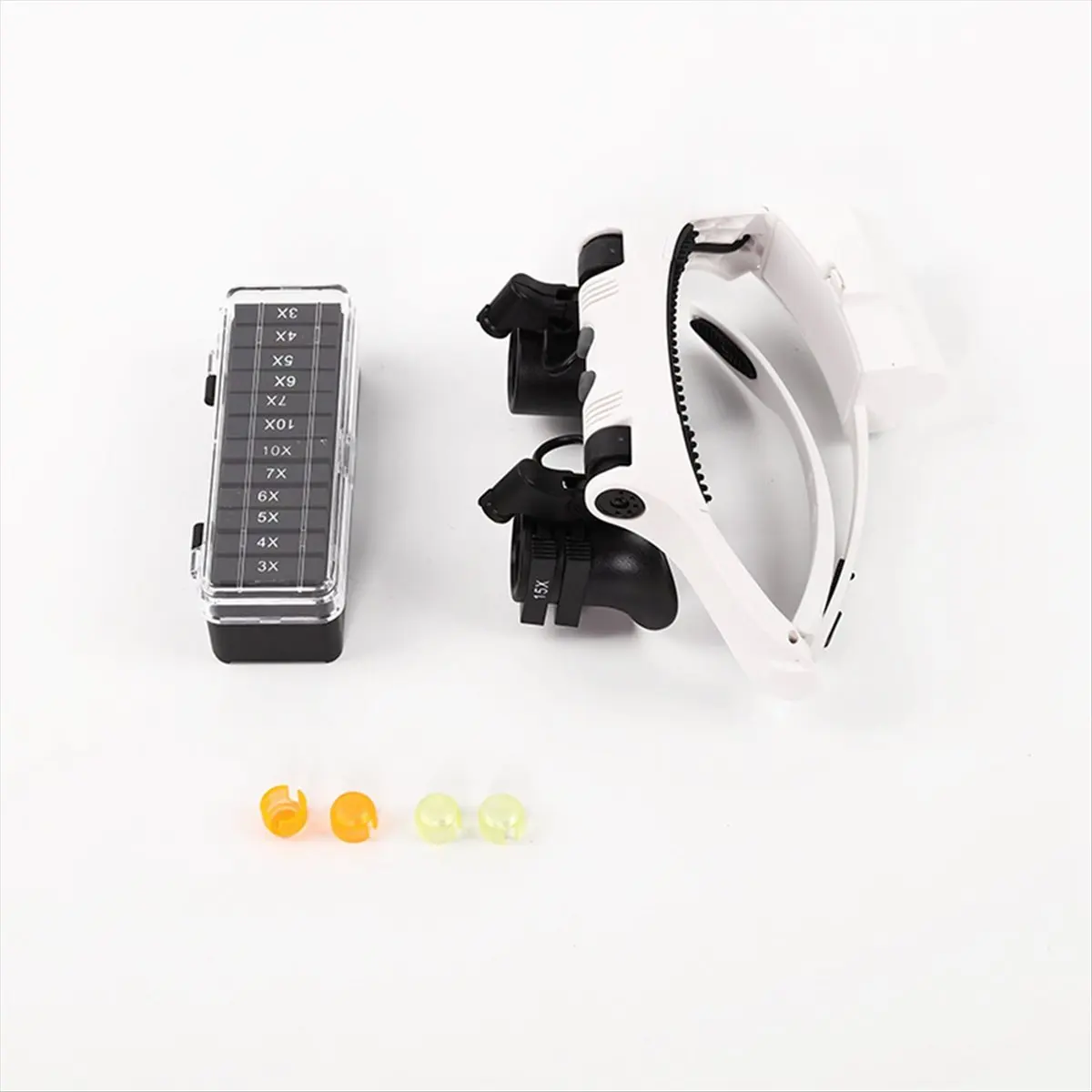 KSOL Magnifying Glasses Reading Illuminated Magnifier Adjustable Loupe Electronic Eyewear Jewelers Watchmaker Repair
