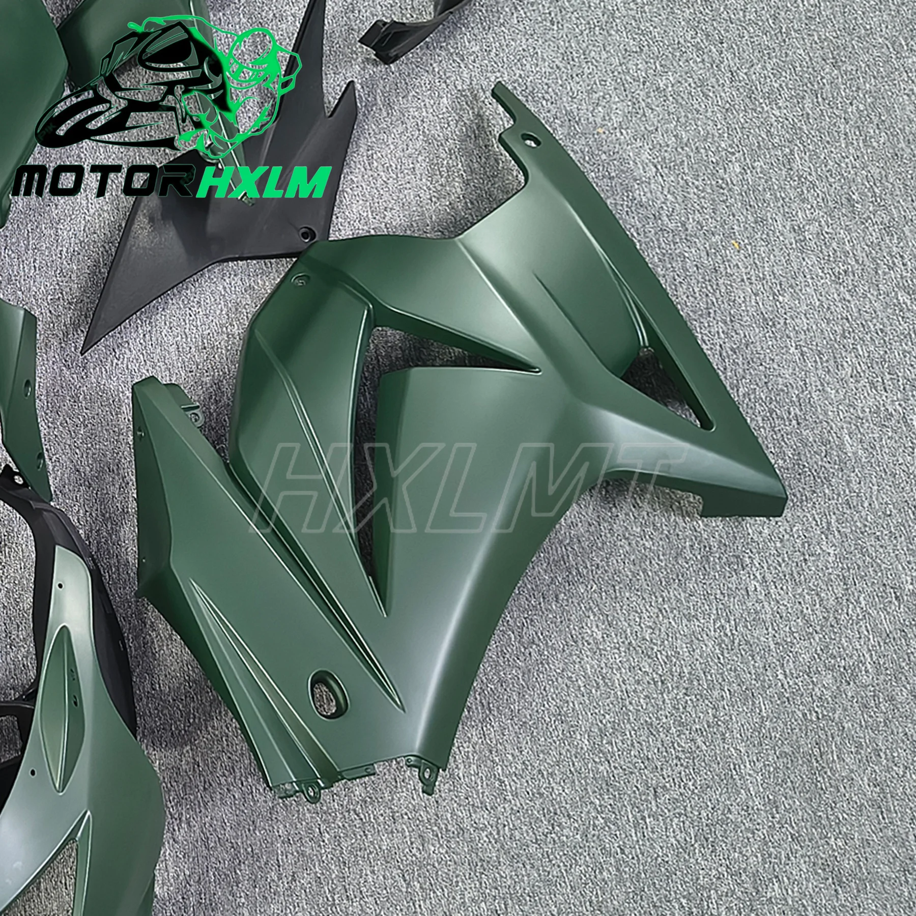 Motorcycle Fairing Set Suitable for Kawasaki Ninja 250 08-12 EX250 2008 2009 2010 2011 2012 Body fairing Black Purple
