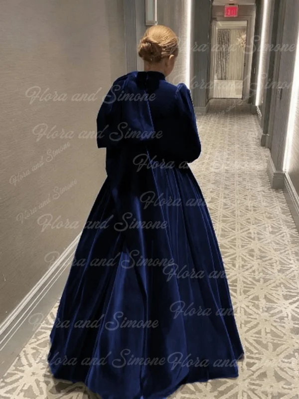 여자아이 파티 드레스 에메랄드 벨벳 플라워 걸 드레스 웨딩용 어린이 하이웨이스트 벌룬 소매 성찬식 무대 의상 맞춤 제작