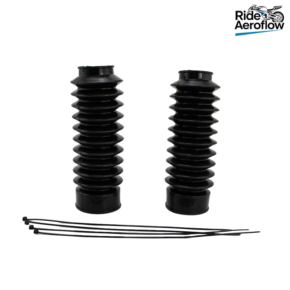 49MM Motorcycles Rubber Front Fork Dust Cover Gaiters Gators Boots Shock Absorber For Harley Softail
