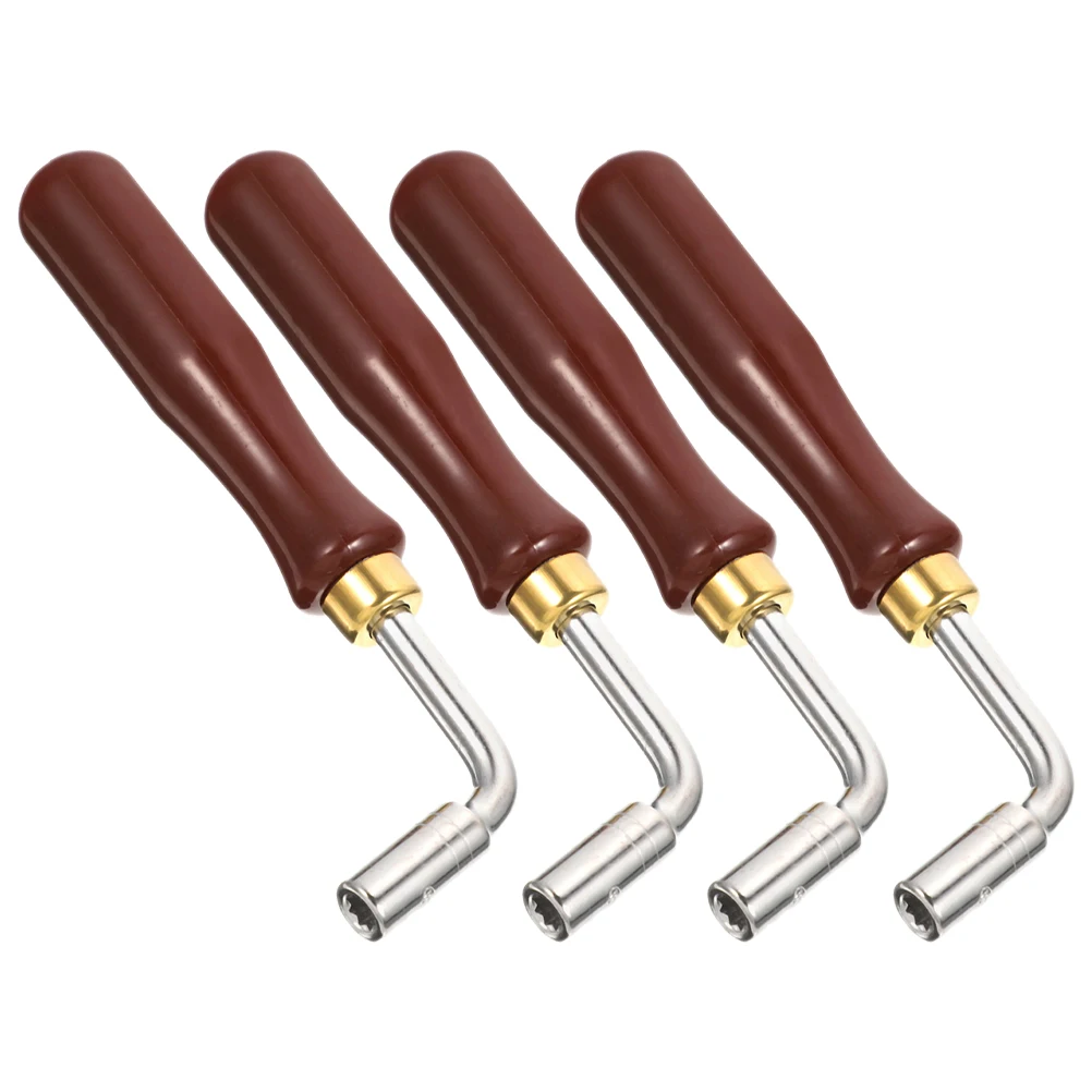 

4Pcs Dulcimer Wrench Set Adjustable Spanner Universal Compatibility Durable Construction Ergonomic Handle Musician Musthave