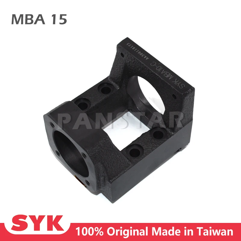 

SYK Premium Motor Bracket ball screw motor housing MBA15 for stepper motor NEMA17 NEMA23 NEMA34 set with support unit FK15 BF15