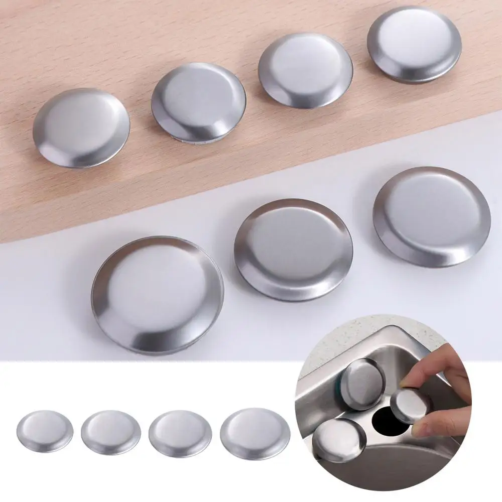 Decorative Covers Stainless Steel Sink Hole Cover Anti-leakage Silver Faucet Hole Cover Round Sink Plug Kitchen