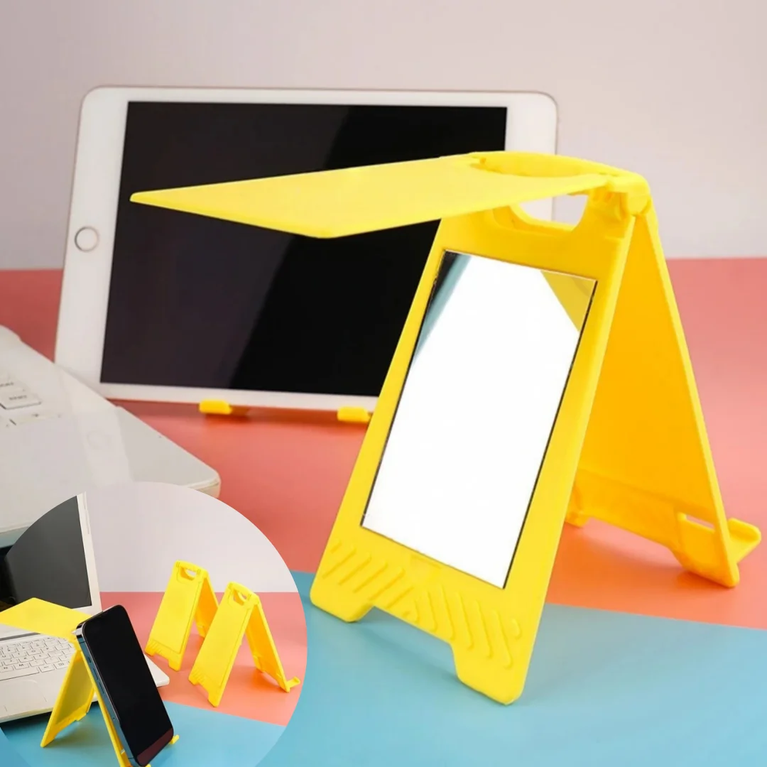 

Держатель для телефона в виде космонавта, 1 шт., случайный дизайн, креативная подставка с зеркалом, маленькое украшение с зеркалом, портативная настольная подставка для планшета