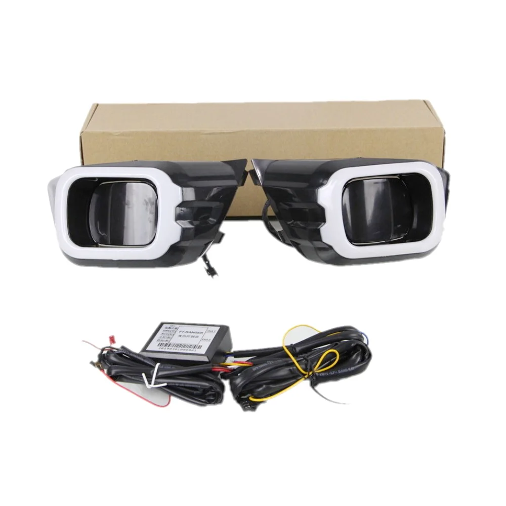 

Дневные ходовые огни July King для Ford Ranger 2018+ (низкая комплектация), 6000K LED, передний бампер, DRL + желтые поворотники