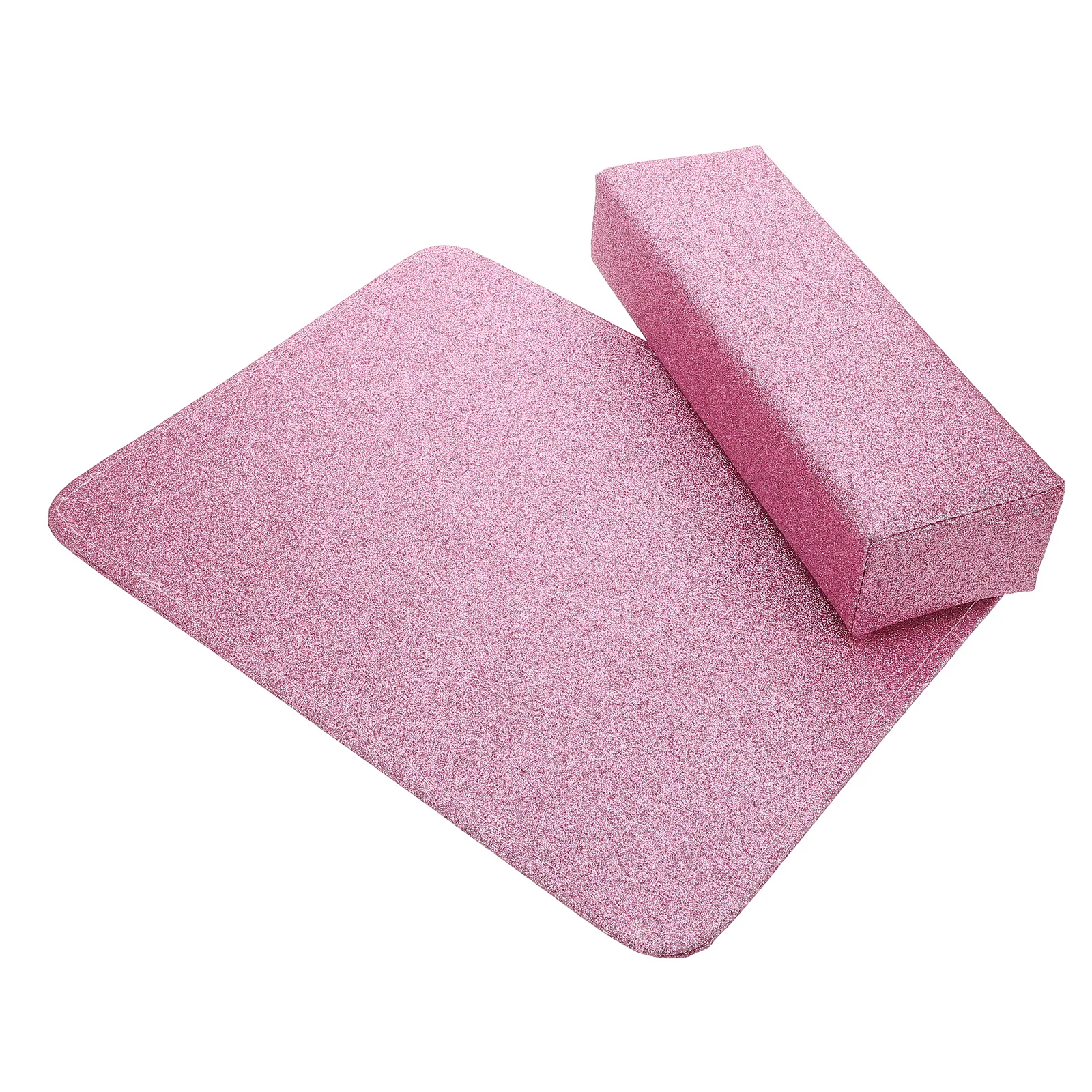 2個セット テーブルネイルHレストピローマット Hレスト シルバーグリッター UVライト練習用アームクッション ネイルパッド