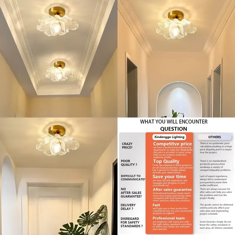 for Modern Simple Lotus  Hanging Light Small Resin  Ceiling Lamp  Corridor Aisle Balcony Staircase Entrance Cloakroom