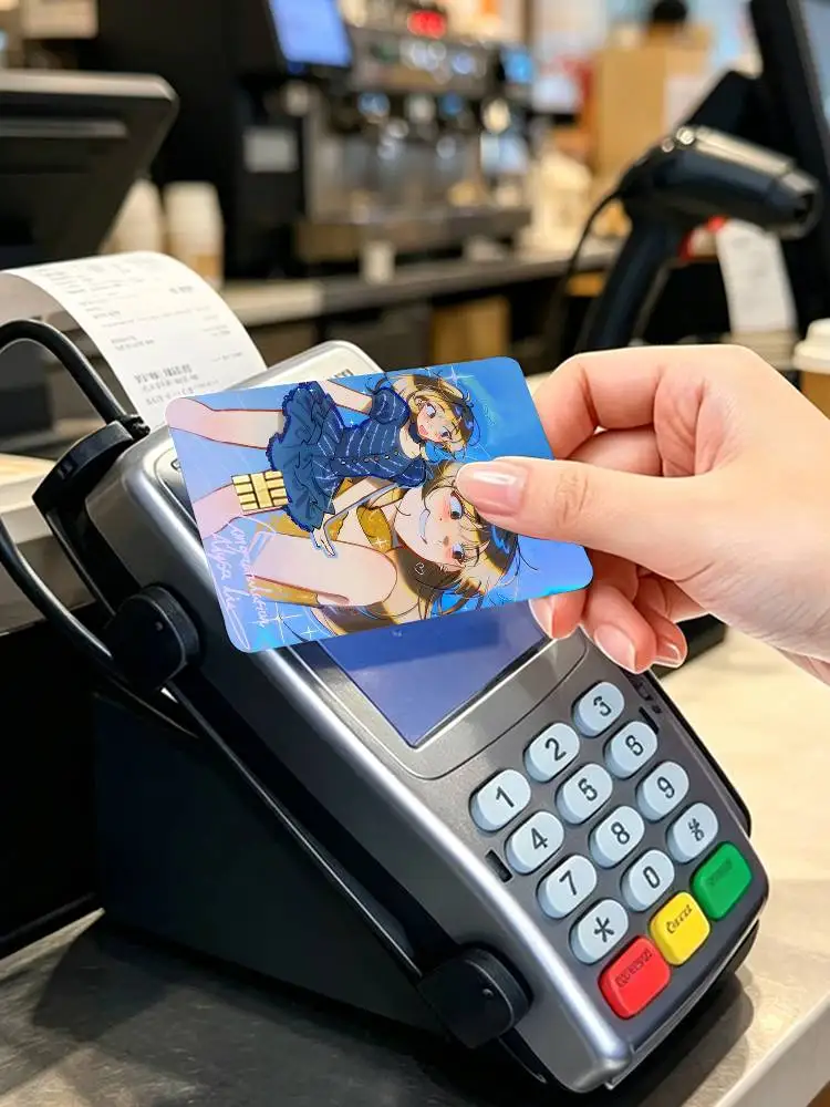 A-Alysa Liu USA Skating  4pcs 1Set Card Stickers Small Waterproof Chip 4PCS Card Sticker Anti-Scratch