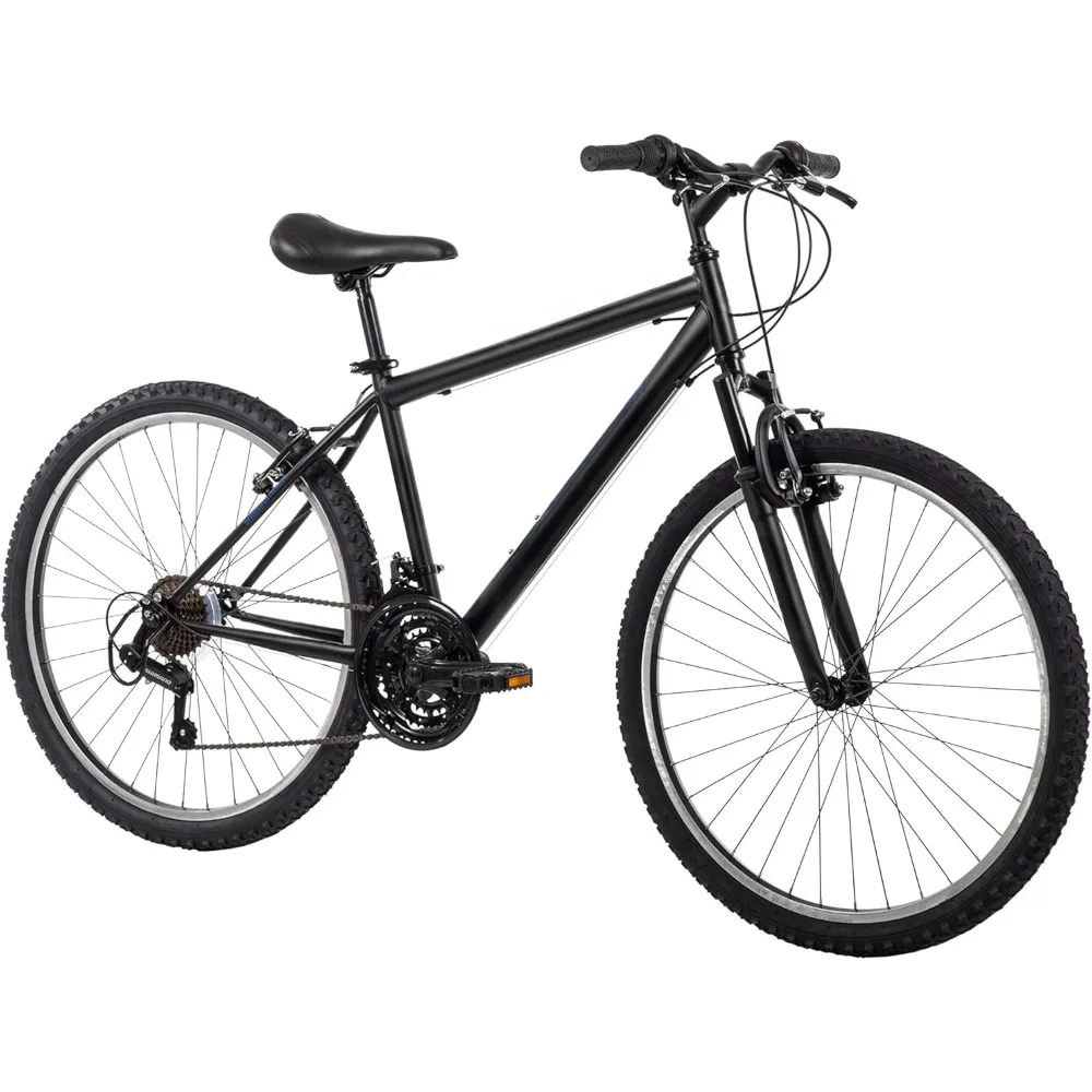 

Hard Tailed Mountain Bike, 26 Inch All Terrain Tires, 21 Speed Shimano Twist, Front or Double Suspension, Comfortable Saddle