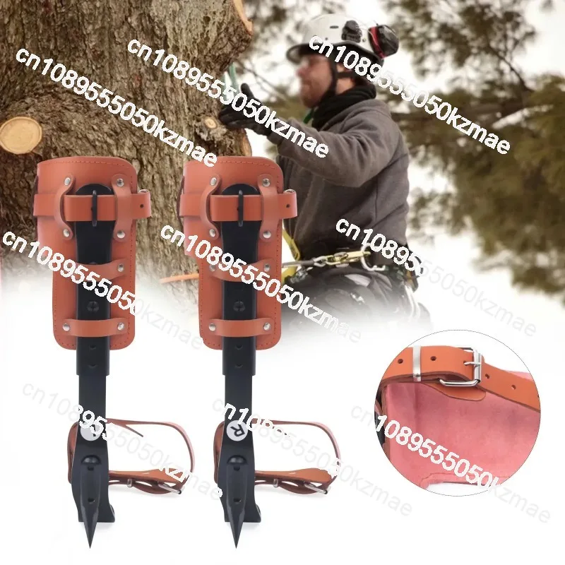 Adjustable tree climbing nail set 16.14-18.5in high carbon steel tree climbing nail cow belt 220LBS weight