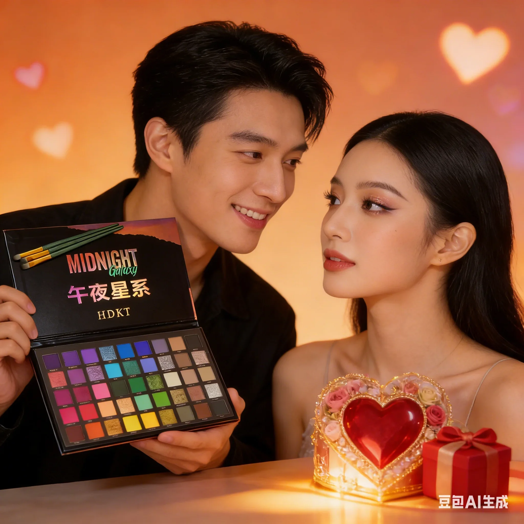 

45-цветная палитра теней для век, матовая и мерцающая, полночная галактика, профессиональный макияж для косплея, идея подарка на День святого Валентина