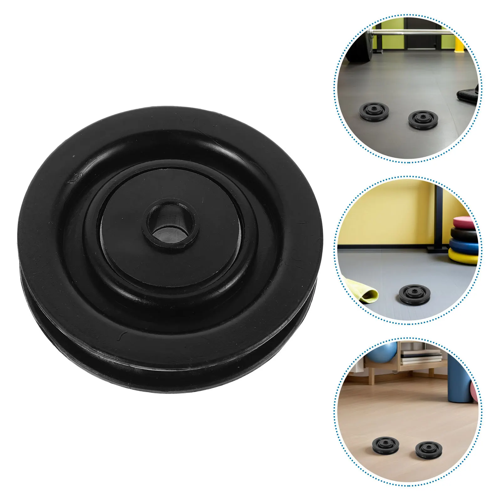 

4Pcs Nylon Bearing Pulley Wheel Stable Iron Core Wear-Resistant Fitness Pulley Replacement Parts for Gym Cable Attachments