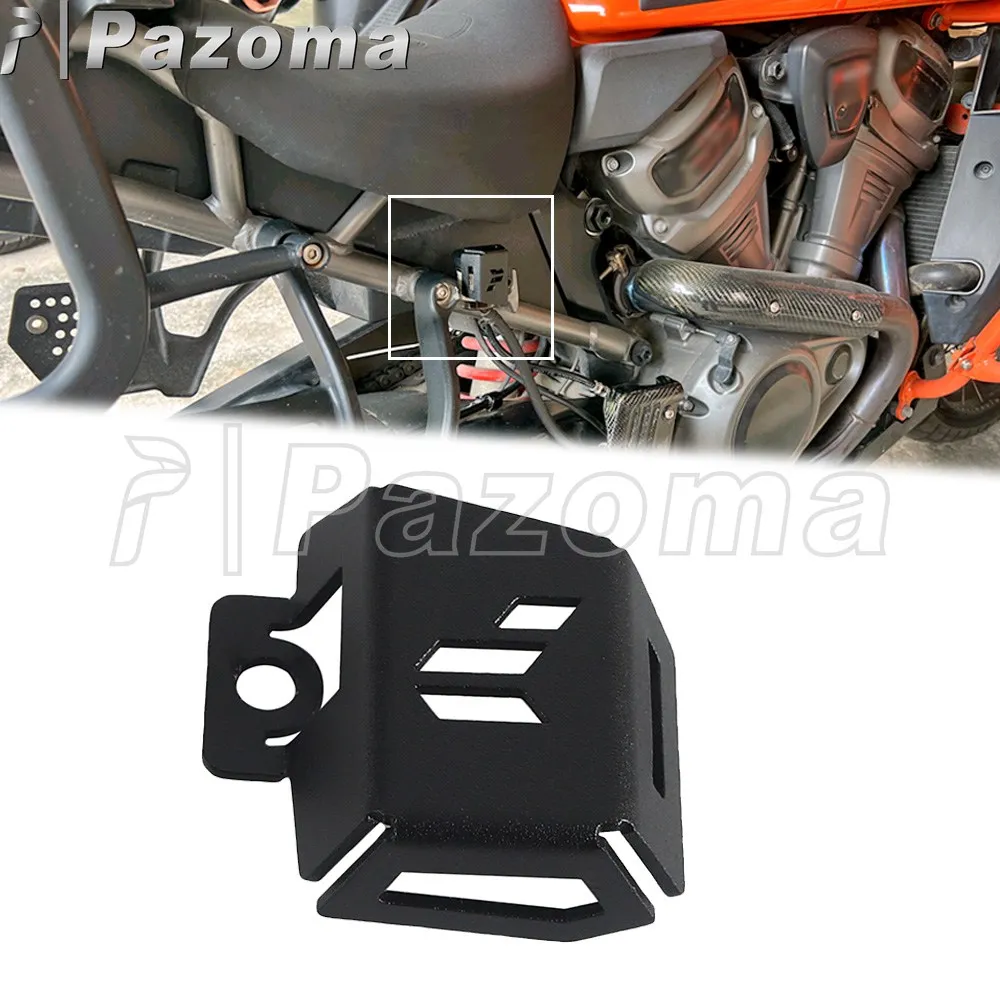

Rear Brake Bump Fluid Reservoir Cover Motorcycle Oil Cup Cap Protective Guard For Harley Pan America 1250 Special RA1250S CVO ST