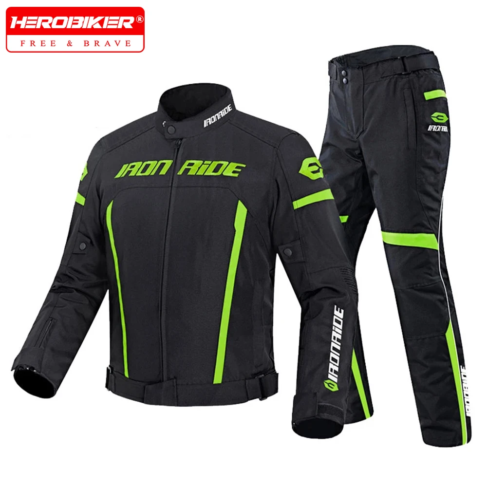 

IRONRIDE Waterproof Motorcycle Jacket Set Riding Racing Moto Jacket Body Armor Protective Gear Motocross Jacket Motorcycle New