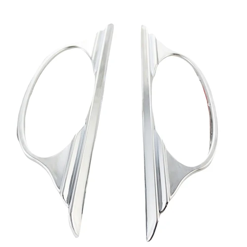 Imagen 2 del producto 2 uds. Cubierta de lámpara lateral de coche plateada cromada embellecedora para Toyota Vios Yaris Sedan 2008 - 2013 accesorios de coche decoración Exterior