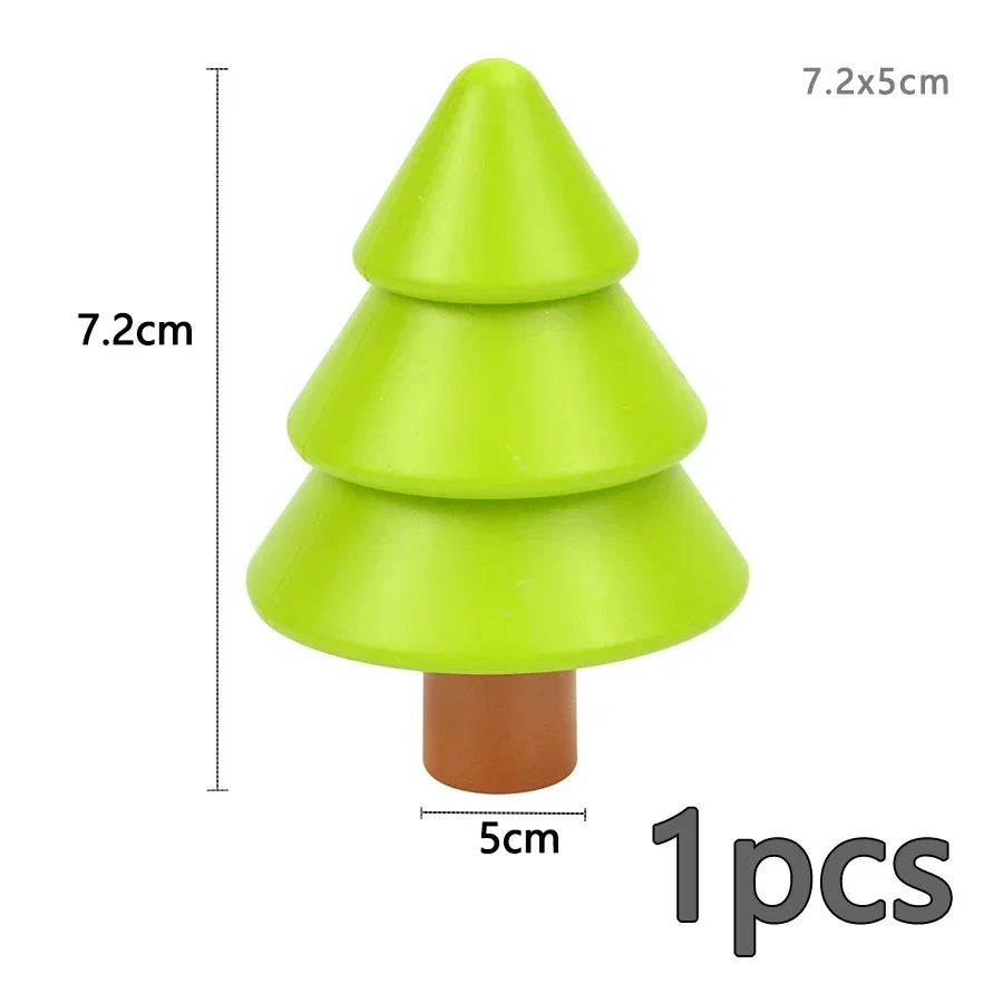 Duploes Big Size Building Block Plant Fruit Accessorie Flower Grass Tree Stump Adornment Farm Large Plates Brick Duploes Toy