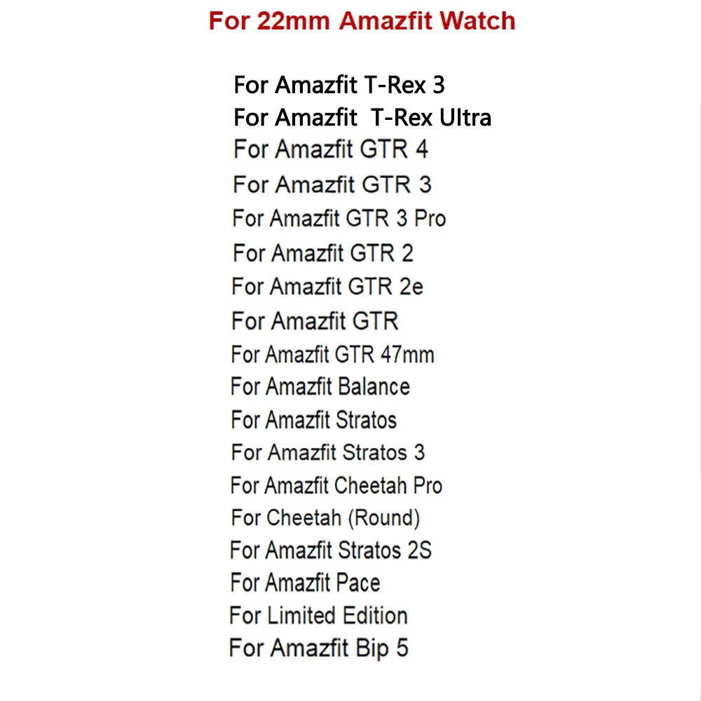 Silicone Watch Strap For Amazfit Balance Smartwatch Band For Huami Amazfit GTR 4 3 Pro/GTR 2E/47mm Bracelet Watchbands 22mm Belt