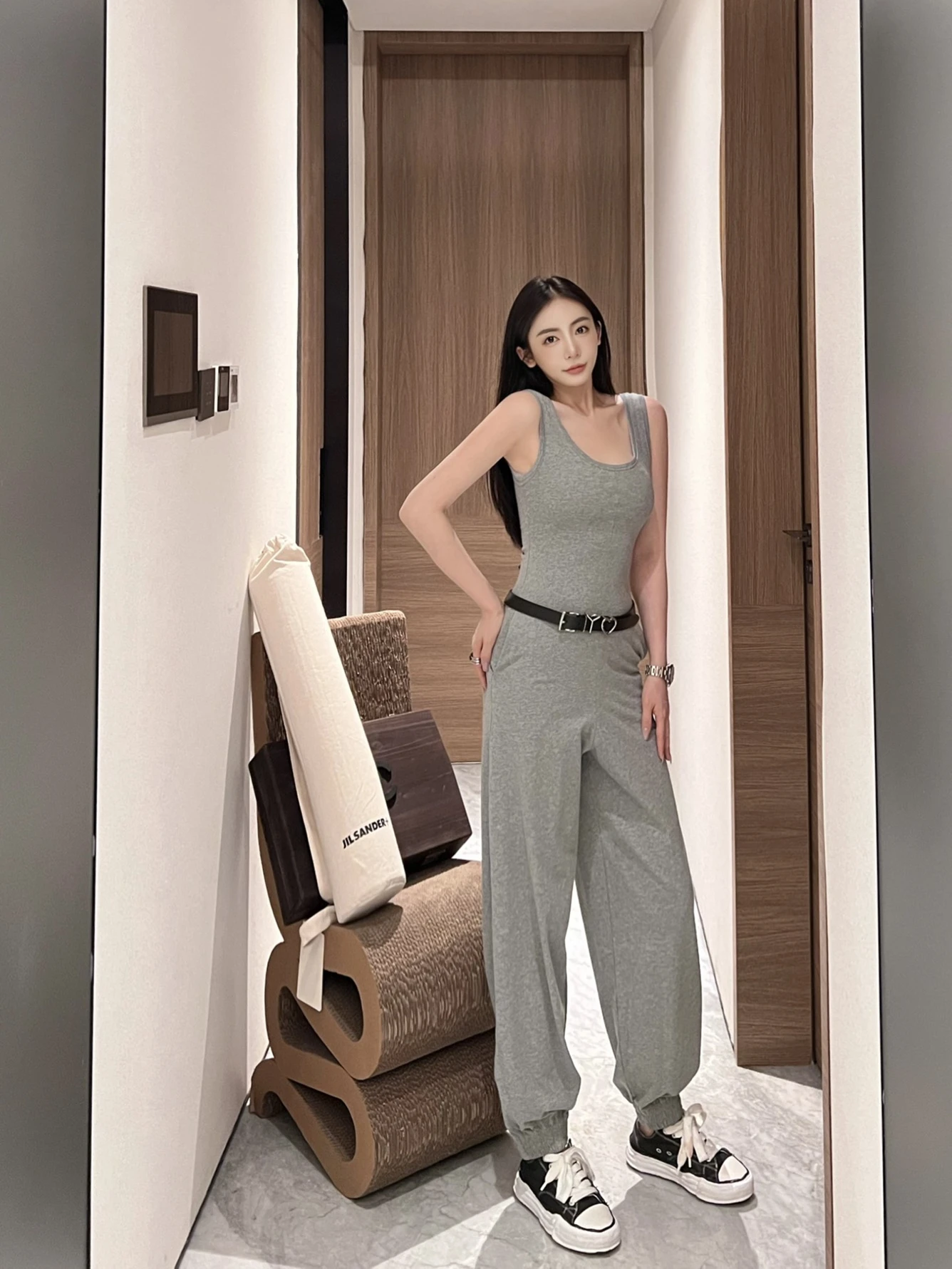 

Comfortable Cotton Jumpsuit Shorts Set Casual Street Style Summer New Arrival Simple Fashion High Waist Wide Leg Pants