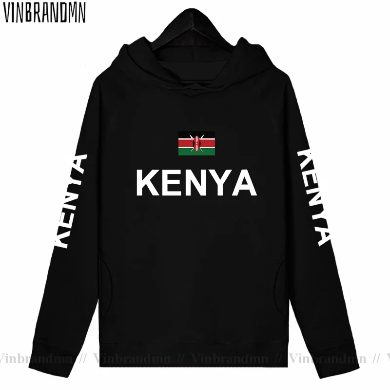 Republic of Kenya Kenyan Hoodies Men Sweatshirts New Fashion Hip Hop Streetwear Tracksuit Nation Footballer Sporting Country KEN
