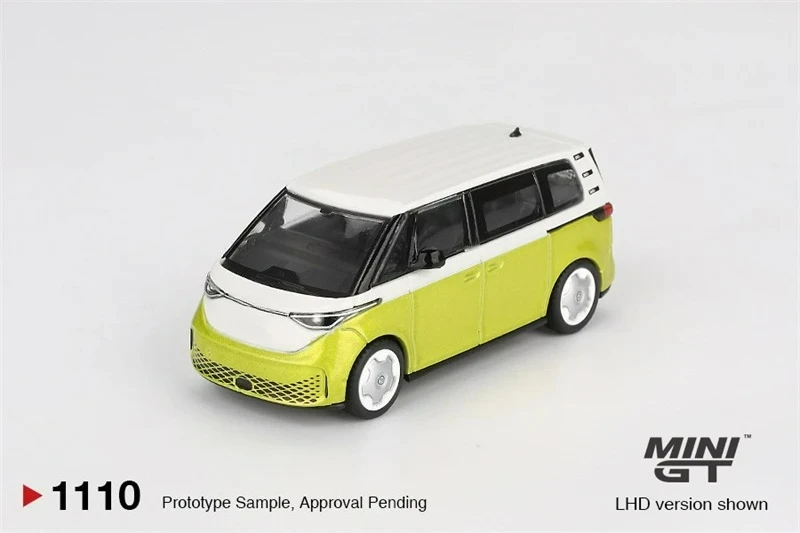 

[Предпродажа] MINI GT 1:64 ID.Buzz Candy White Pomelo Yellow 1110, литая под давлением модель автомобиля