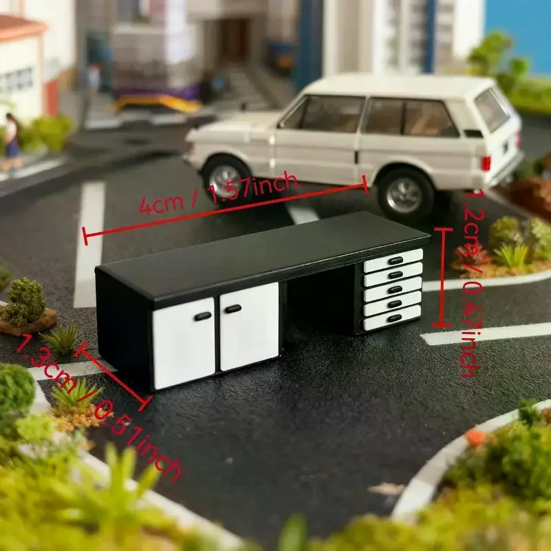 Model Mini Car 1/64 Scale Workbench Dollhouse Diorama Furniture Ornament For Micro Scene Layout Landscape