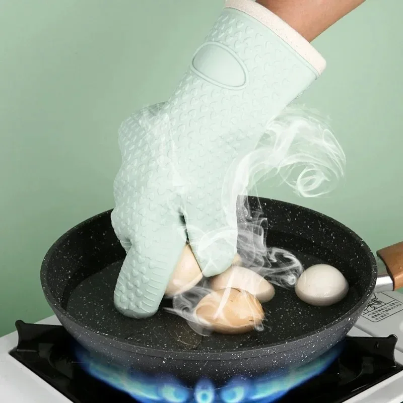 1 Piece Anti-Heat Hand Cover, Heat-Insulating Thickened Silicone, Specially Designed For Kitchen Ovens