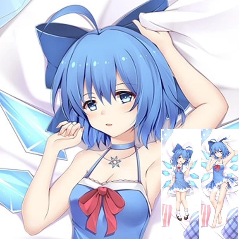 

Dakimakura Anime Cirno 2 Side Printed Hugging Pillowcase Cushion Bedding Decor Pillow Cover