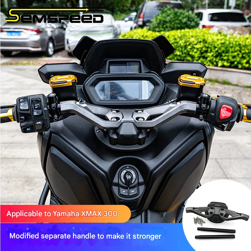 CNC Motorclip-on Manubrio Manubrio Staccabile Per Yamaha XMAX 300 250 125 V1 V2 2017-2024 2022 2023 Accessori Moto