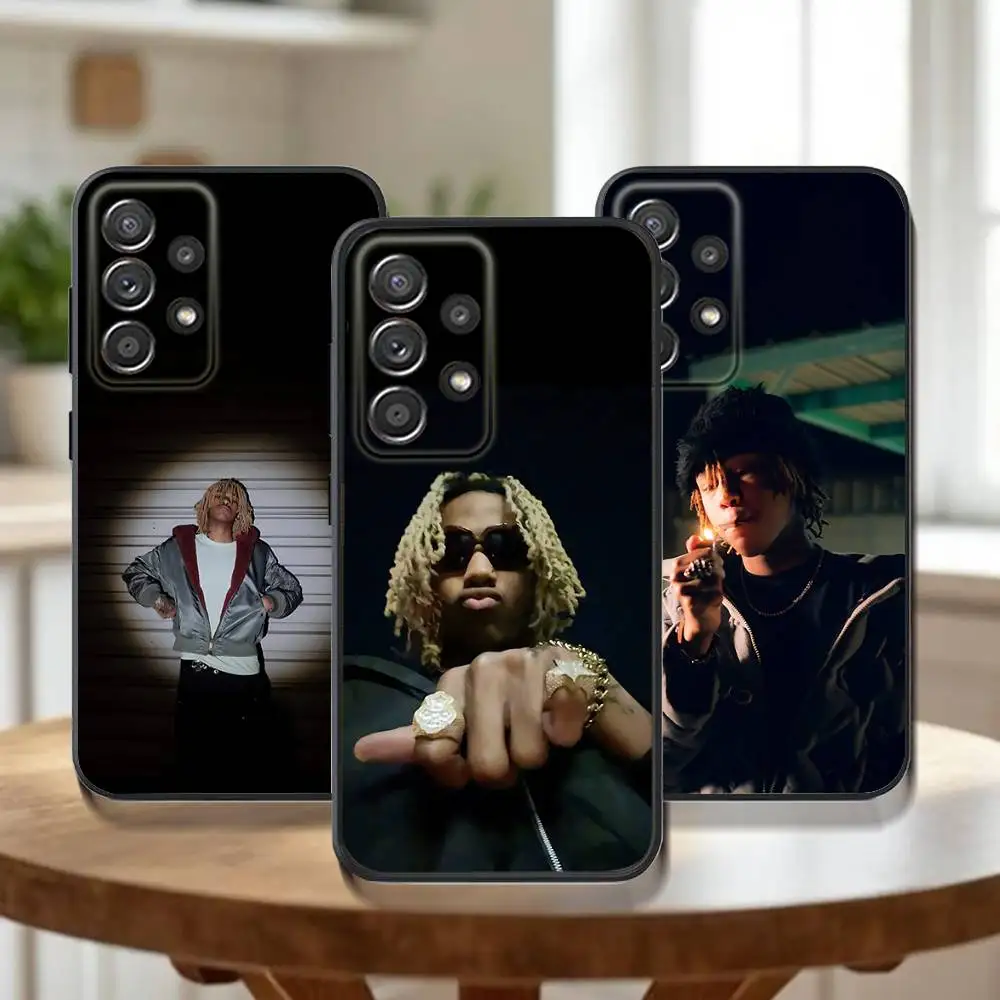 Rapper Rich A-Amiri Phone Case For Samsung Galaxy A73,31,32,72,41,53,52,71,22,5G,Note,J7,8,9 Soft Black Cover
