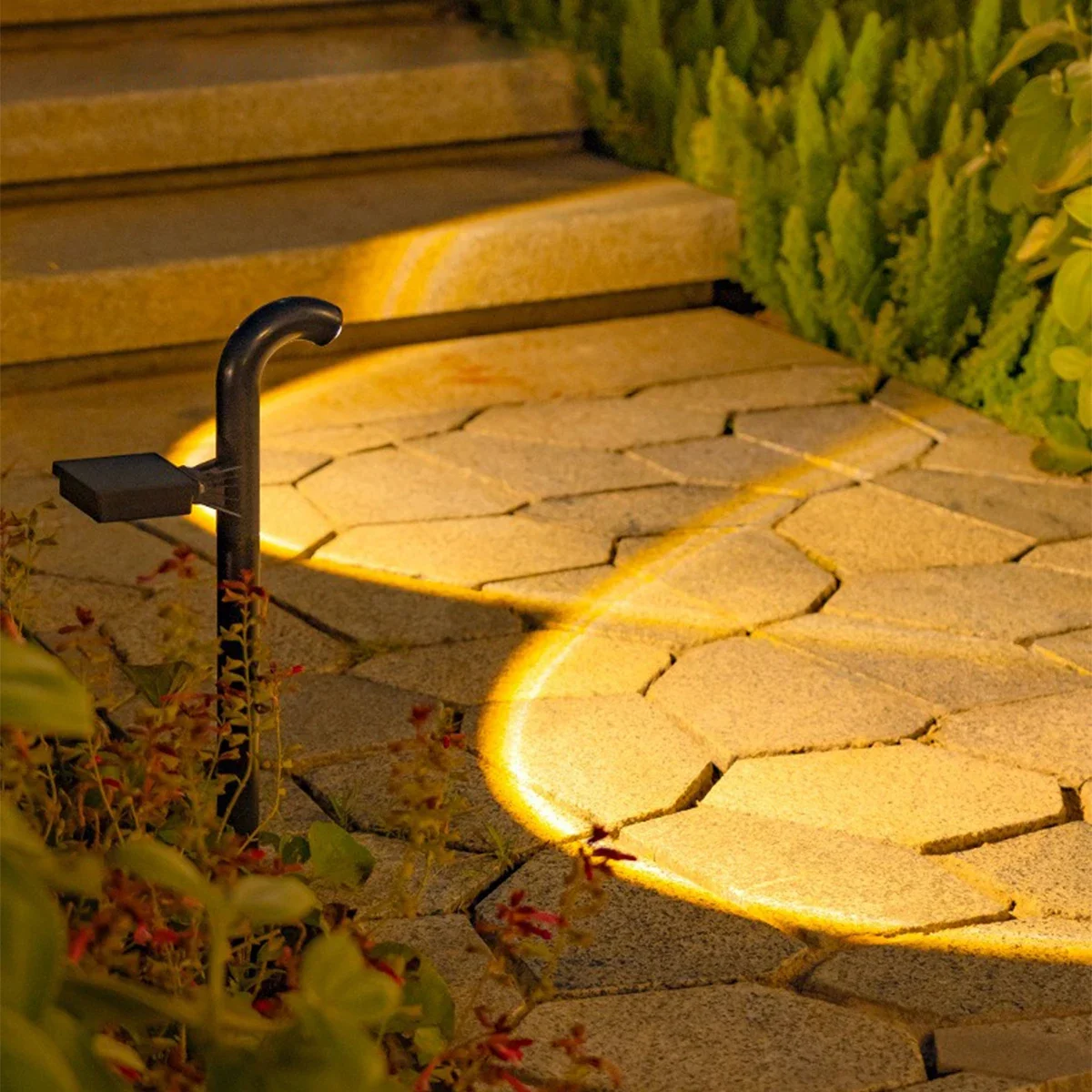 LED Solar Lights Outdoor Waterproof Landscape Path Decoration Solar Powered Lamp Garden Lawn Fence Street Lighting Spotlights