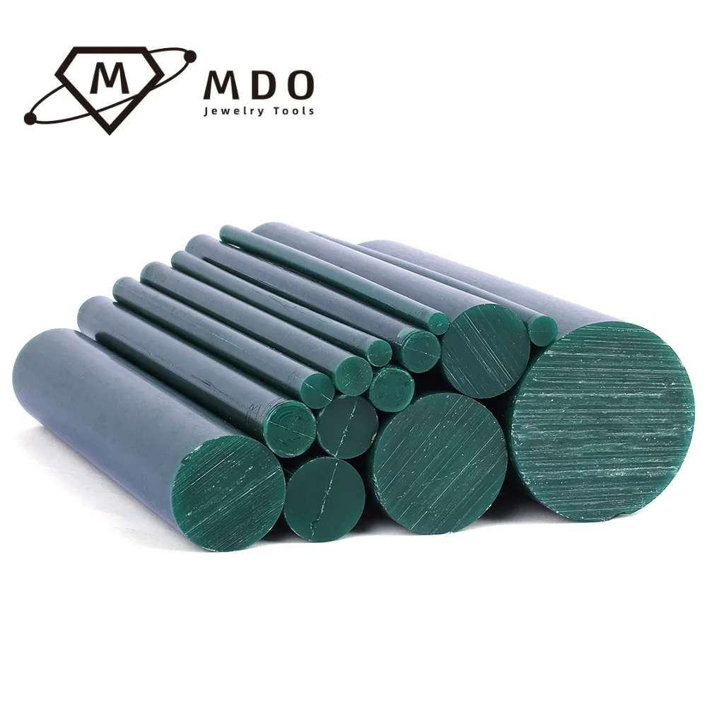 Jewelry Ring Model Making Special Green Wax Stick Solid Column Line Ring Carving Wax Tube Jewelry Wax Rod Bar