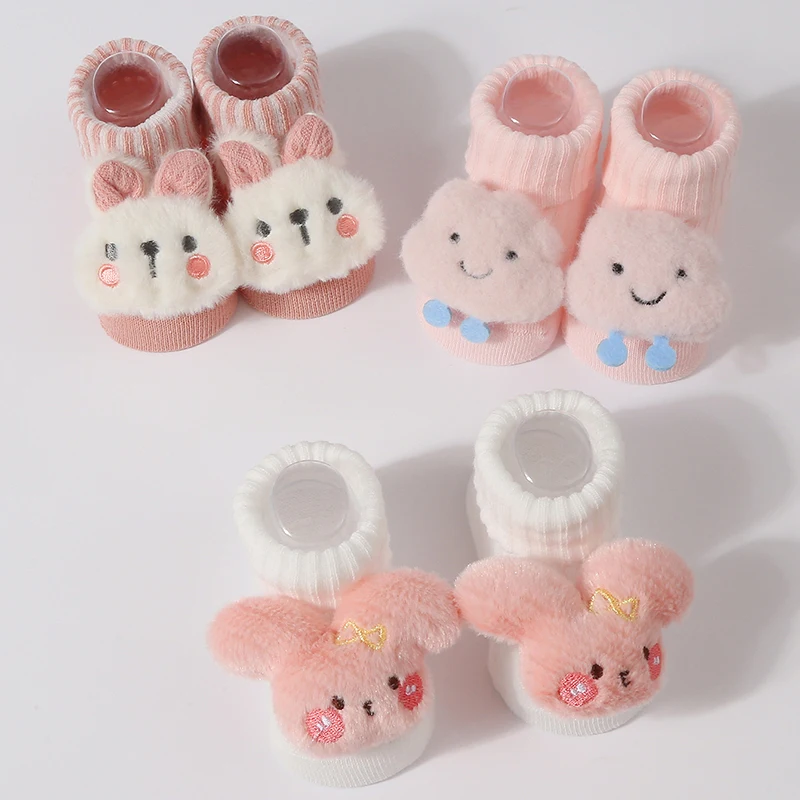 

Baby Socks Cute Cartoon Animal Knitted Cotton Sock for Newborn Spring and Autumn Baby Girl Boy Infant Soft Short Socks 0-6M